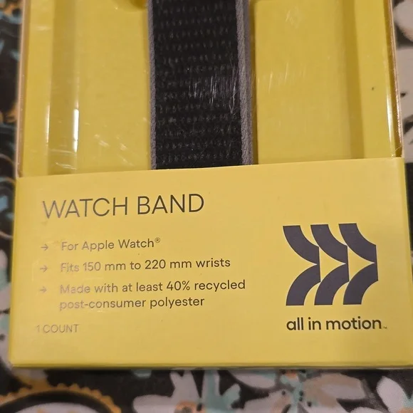 ❤️10/$16 All in Motion Black Watch Band for Apple Watch - Picture 3 of 4